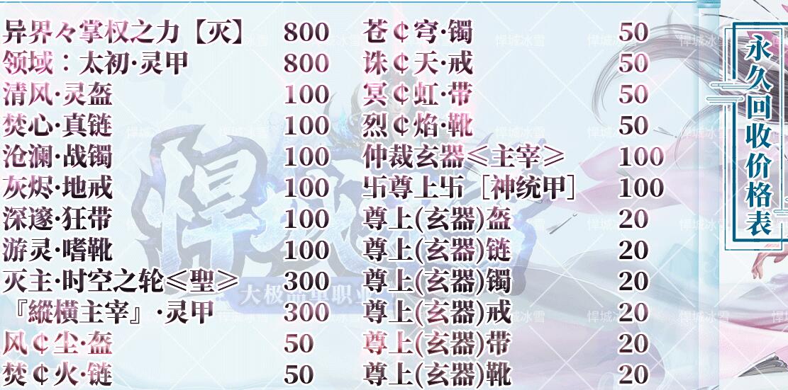 20元顶赞悍城冰雪大极品靓装单职业【gom引擎】